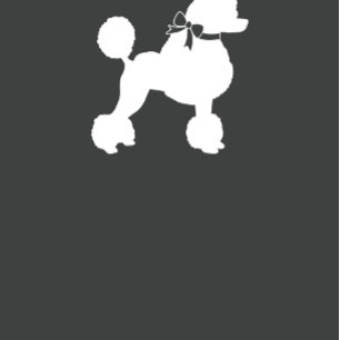 Convites Poodle Dog Chá de fraldas Rapariga Rosa-Rosa Franc