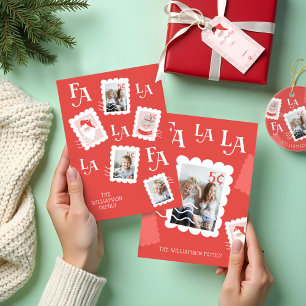 Caneca De Café Foto do Carimbo de Natal Fa La Santa Claus