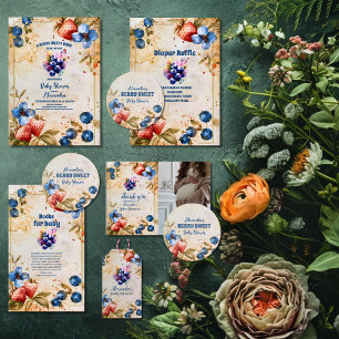 Caixinha De Lembrancinhas Chá de fraldas Blueberry Berry Sweet
