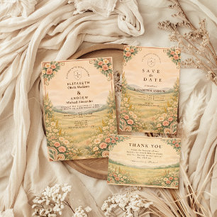 Reserve A Data Casamento com Arco Floral do Deserto Ocidental