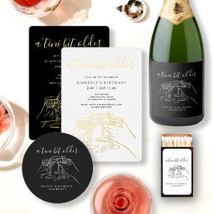 Convites Uma Festa de aniversário Tini Bit Antiga Chic Mart