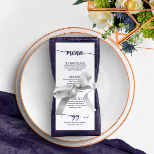 Convites Horário de Fim de Semana Marinho Chic Elegante Azu