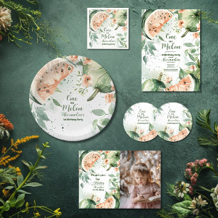 Papel De Presente Um em um primeiro aniversario Melon Watermelon Wat