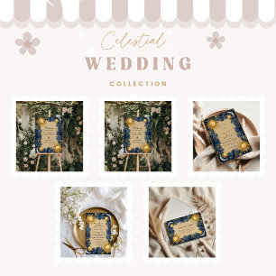 Convites Casamento Barroco Celestial Dourado