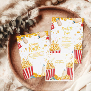 Cartão De Informações Pronto para o Chá de fraldas