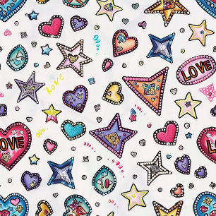Garrafa Térmica Love & Crystals   Copos Térmicos Corações de Crist