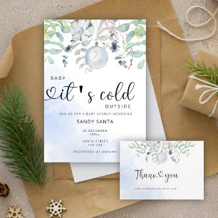 Convites Querida, está frio fora do chá de fraldas