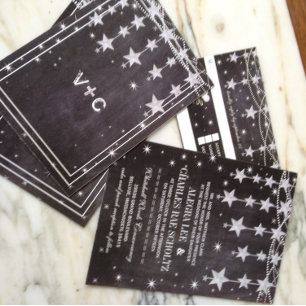 Convites Quadro Russo De Casamento Sob As Estrelas