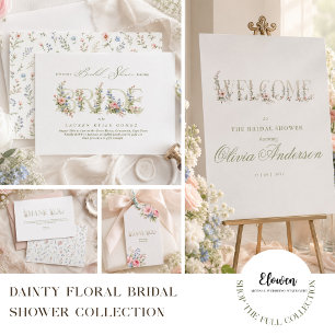 Adesivo elegante delicado floral primavera NOIVA obrigada