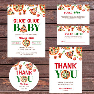 Convites Pizza festa de aniversário italiano
