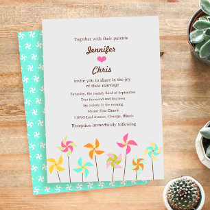 Convites Colorida Pinroda Themed Wedding