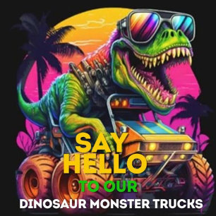 Adesivo Prepare-se para uma Festa de aniversário Dino-Mite