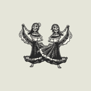 Quebra-cabeça Convite para Casamento Calaveras (Lésbica)