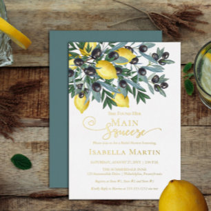 Convites Limões de aperto principal   Chá de panela de Azei