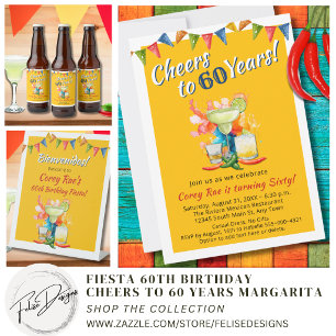 Etiqueta Para Presente Parabéns pelos 60 Anos Fiesta de 60 Anos
