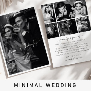 Convite para Casamento Elegante Minimalista de Fot