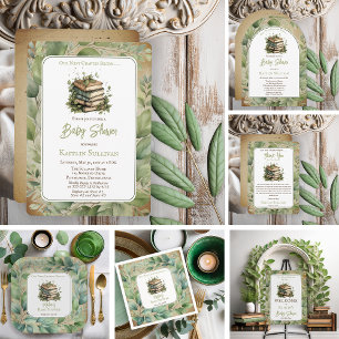 Convites Nosso Próximo Capítulo Começa Chá de fraldas Livro