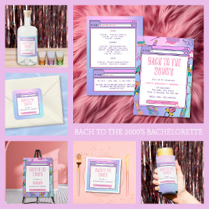 Adesivo Quadrado Bach à Bachelorette Y2K de 2000 Personalizada