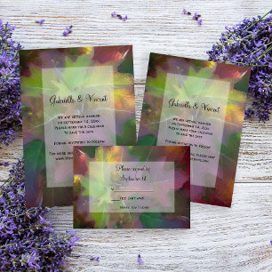 Convites Casamento de Hydrangea de Folha de Carvalho