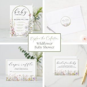 Adesivo Primavera Wildflower Baby in Bloom Favor Sticker
