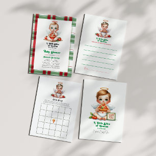 Cartão De Agradecimento Uma pequena fatia do céu - Chá de fraldas