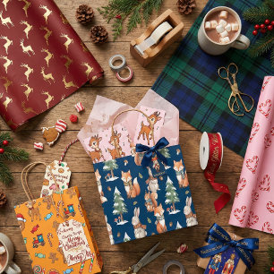 Papel De Presente Natal Cítrico e Especiarias de Inverno Quente