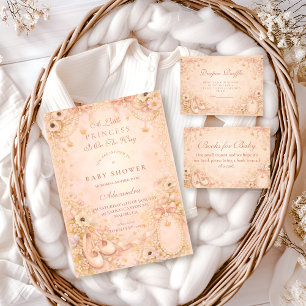 Convites Chá de Bebê da Princesa Encantada