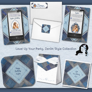 Convite de aniversário de telefone celular Trendy 