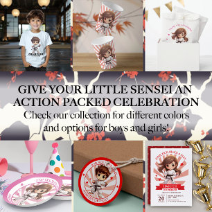 Convites Festa de aniversário de artes marciais de Karate