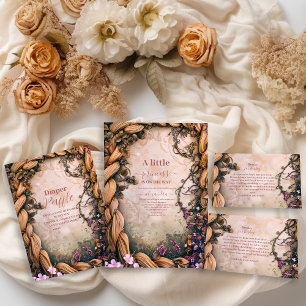 Convites Pequena Princesa Fairytale Chá de fraldas