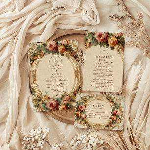 Reserve A Data Vintage Rosa Barroco Casamento