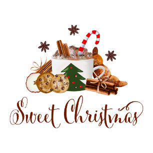 Cartão De Festividades Bela Arte Frappuccino Cookie Cinnamon de Natal