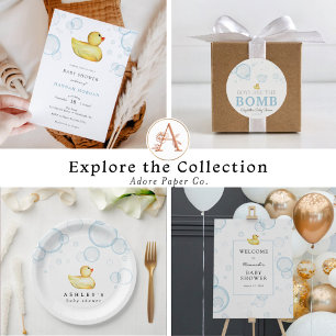 Chá de fraldas de Pato de Borracha por Convite de 