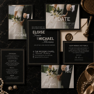 Adesivo Casamento Formal Caligrafia Preta Clássica
