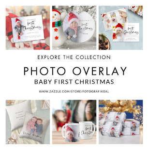 Cartão de Feriado de 6 Fotografias do Bebê Primeir