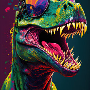 Convite de Aniversário do Dino Party 4º Dinossauro