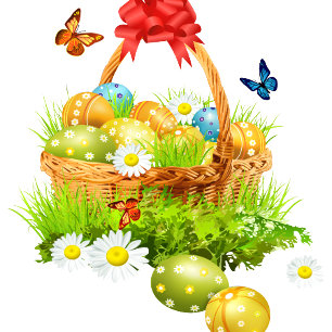 Adesivo Feriado do felz pascoa Trendy Bunny Floral