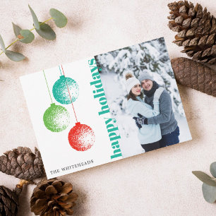 Convites Festa de Férias do Enfeites de natal Elegante