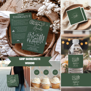 Adesivo Camp Bachelorette Weekend Itinerário