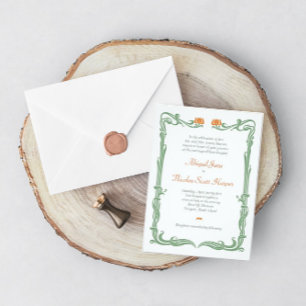 Convites Art Nouveau Tulips