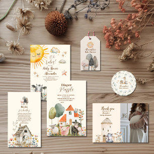 Cartão De Informações Oh, Chá de fraldas de Raffle, Criança