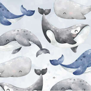 Convite para Chá de fraldas de Baleia Náutica