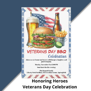 Convites Homenageando Heróis   Tributo ao Dia dos Veteranos