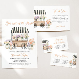 Convites Fresco Do Chá de panela Floral Do Mercado