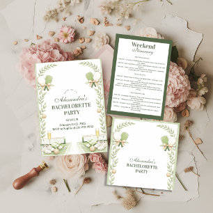 Adesivo Festa de Despedida de Solteira no Jardim Preppy de