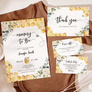 Abelhas desejam o cartão de bebê