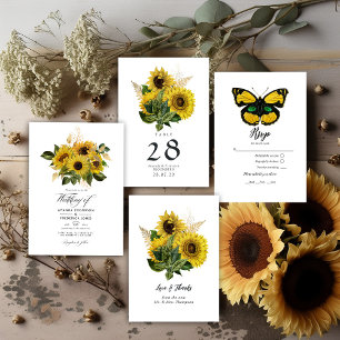 Numeração De Mesa Casamento Rustic Sunflower Country Barn