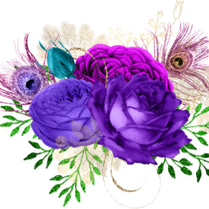 Convites para Casamento Luxury Fiesta Peacock Glit