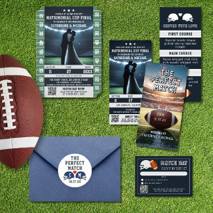 Adesivo O Monograma do Casamento de Futebol de Combate Per