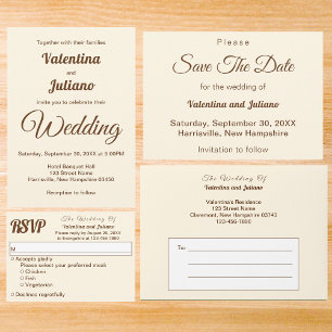 Cartão RSVP Confirmação de Presença de Casamento com Texto Mar